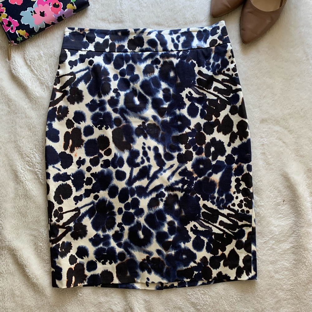 Ann Taylor Watercolor Pencil Skirt Size 6
